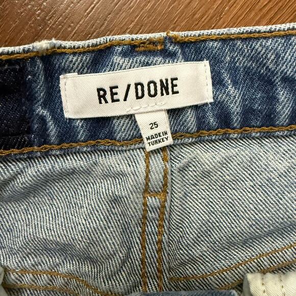 Re/Done Originals 70s Straight Jeans Worn Medium Raf Casual Minimalist Sz 25 - Picture 7 of 9